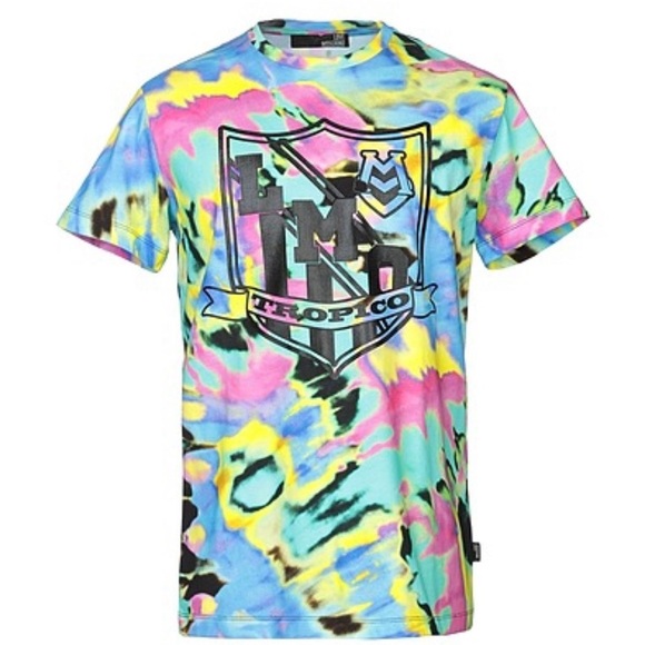 love moschino time warp tropics tie dye tee shirt